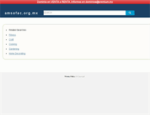 Tablet Screenshot of amsofac.org.mx
